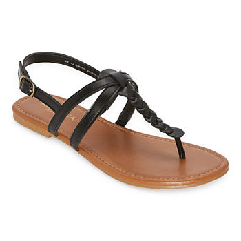 Arizona Womens Gibson Adjustable Strap Flat Sandals