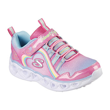 Skechers Heart Lights Rainbow Lux Little Girls Sneakers