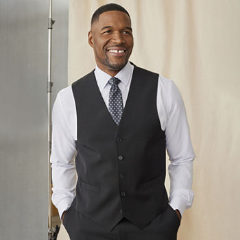 Collection By Michael Strahan Mens Stretch Fabric Classic Fit Suit Vest