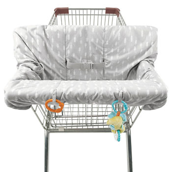 The Peanutshell Shopping Cart High Chair Cover Ditsy Leaf Carrier Covers