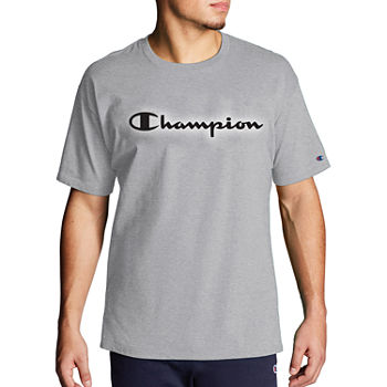 Champion Big and Tall Mens Round Neck Short Sleeve Relaxed Fit Graphic T-Shirt