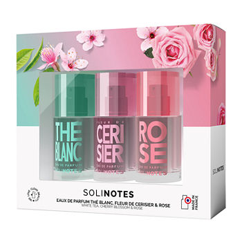 Solinotes White Tea, Cherry Blossom & Rose Eau De Parfum 3pc Minis Set