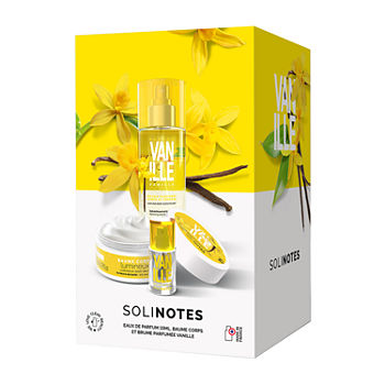 Solinotes Vanilla Body Mist, Body Balm, & 0.5 Oz Mini Eau De Parfum 3pc Set