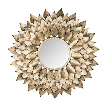 Safavieh Provence Sunburst Wall Mount Round Decorative Wall Mirror