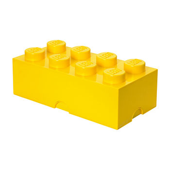 Lego Storage Brick 8  Yellow