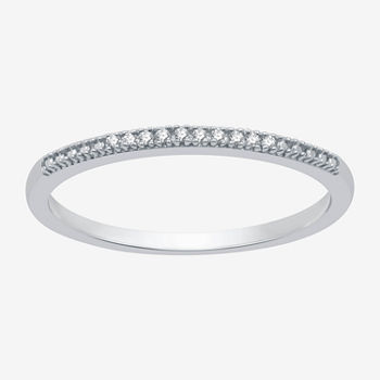 Limited Time Special! Diamond Accent Genuine White Diamond Sterling Silver Band