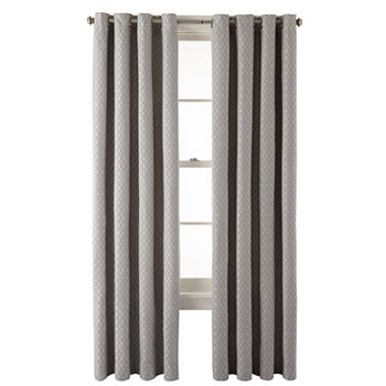 JCPenney Home Light-Filtering Grommet Top Single Curtain Panel