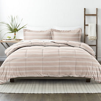 Casual Comfort Soft Stripe Reversible Down-Alternative Comforter