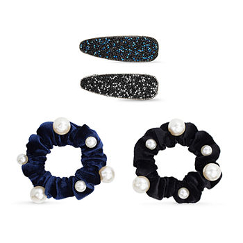 Mixit Simulated Pearl Scrunchie 4-pc. Hair Goods Sets