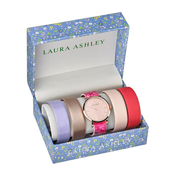 Laura Ashley Womens Pink Bracelet Watch Lass1101rg