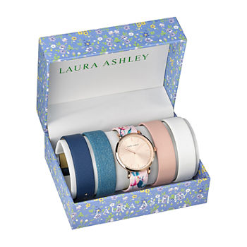 Laura Ashley Womens Pink Bracelet Watch Lass1102rg