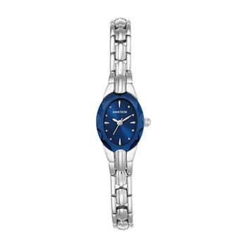 Armitron Womens Silver Tone Bracelet Watch 75/3313blsv