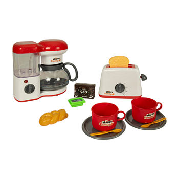 Dollar Queen Deluxe Kitchen Playset Coffee Maker And Toaster