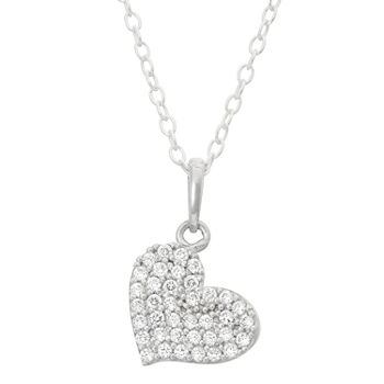 Children's Sterling Silver Heart Pendant Necklace