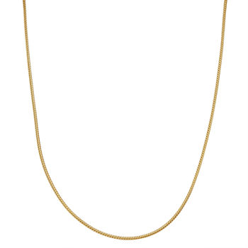 Children's 14K Yellow Gold over Silver Wheat Chain Necklace