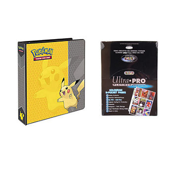 Pokemon Pikachu 2" 3-Ring Binder Card Album With 100 Ultra Pro Platinum 9-Pocket Sheets"