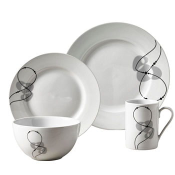 Tabletops Unlimited Jacqueline 16-pc. Porcelain Dinnerware Set