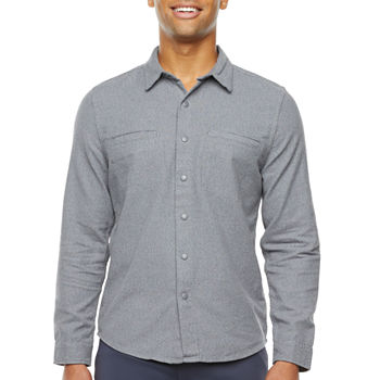Stylus Mens Regular Fit Long Sleeve Button-Down Shirt