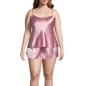 Ambrielle Womens Plus Sleeveless 2-pc. Shorts Pajama Set