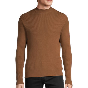 JF J.Ferrar Mock Neck Long Sleeve Pullover Sweater