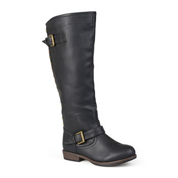 Journee Collection Womens Spokane Studded Riding Boots