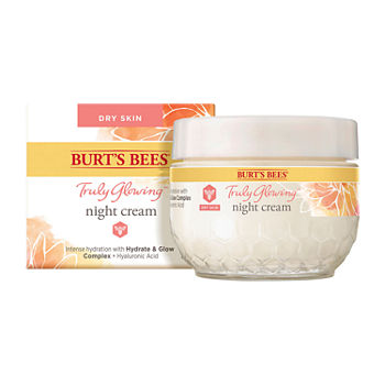 Burts Bees Bb Truly Glowing Night Cream For Dry Skin