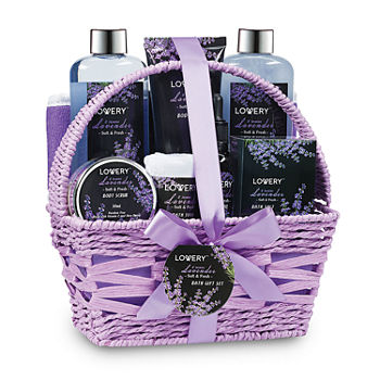 Lovery Lavender & Jasmine Spa Bath Gift Set - 9pc Relaxation Kit