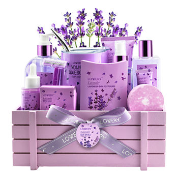 Lovery Bath And Body Gift Basket - 12pc Self Care Kit
