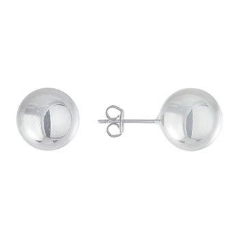 Silver Reflections Pure Silver Over Brass 11.5mm Stud Earrings