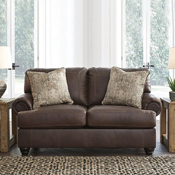 Signature Design by Ashley Beacon Collection Roll-Arm Loveseat