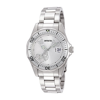 Invicta Womens Silver Tone Stainless Steel Bracelet Watch 12503