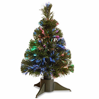 National Tree Co. Fiber Optic Ice Pre-Lit Flocked Christmas Tree