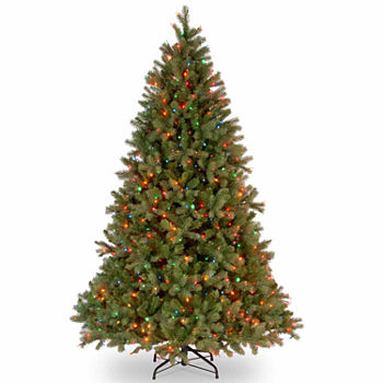 National Tree Co. 6 1/2 Foot Downswept Douglas Fir Hinged Fir Pre-Lit Christmas Tree