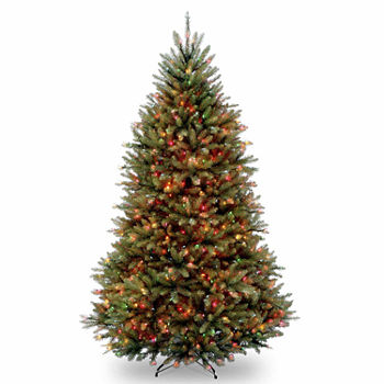 National Tree Co. 6 1/2 Foot Dunhill Fir Hinged Fir Pre-Lit Christmas Tree