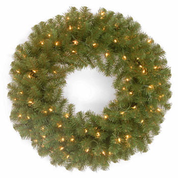 National Tree Co. North Valley Spruce Indoor Outdoor Christmas Wreath