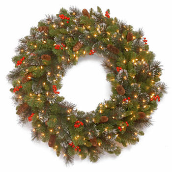 National Tree Co. Crestwood Spruce Indoor Outdoor Christmas Wreath