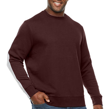 Shaquille O'neal XLG Big and Tall Mens Crew Neck Long Sleeve Sweatshirt