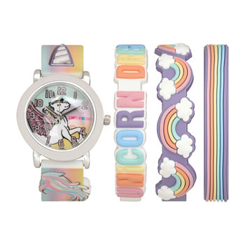 Limited Too Unicorn Girls Multicolor 4-pc. Watch Boxed Set Lmt20007jc20