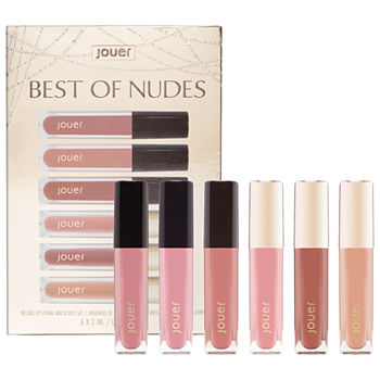 Jouer Cosmetics Mini Best of Nudes Lip Crèmes and Gloss Set