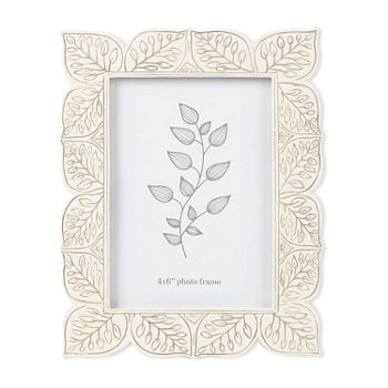 New View 4x6 Wht Resin Frame Leaf Detail 1-Opening Tabletop Frame
