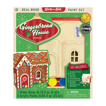 Masterpieces Puzzles Works Of Ahhh... Wood Painting Kit - Gingerbread House