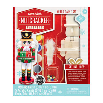 Masterpieces Puzzles Works Of Ahhh... Wood Painting Kit - Nutcracker Calendar