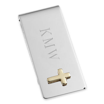 Personalized Money Clip with Cross