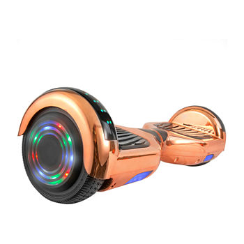 AOB Chrome Hoverboard with Bluetooth Speakers