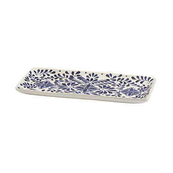 Tabletops Unlimited Carmine Stoneware Serving Tray