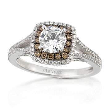 LIMITED QUANTITIES Le Vian Grand Sample Sale™ Chocolate Diamonds® & Vanilla Diamonds® Ring set in 14K Vanilla Gold®