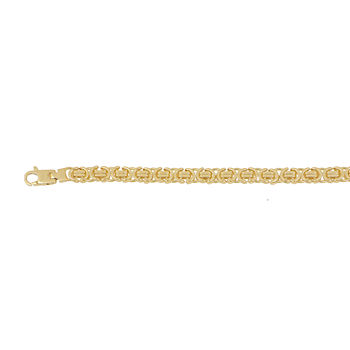 Made in Italy 10K Gold 24 Inch Hollow Link Chain Necklace