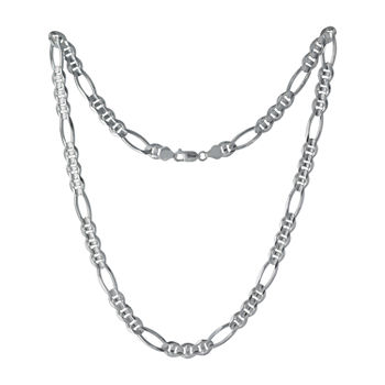 Made in Italy Sterling Silver 22" Figarucci Chain
