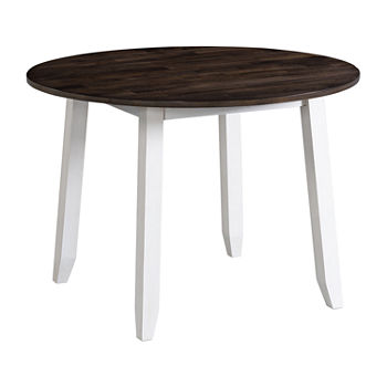 Landry Dining Collection Round Wood-Top Dining Table