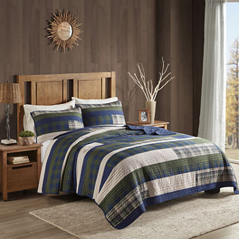 Woolrich Spruce Hill 3-pc. Plaid Coverlet Set
